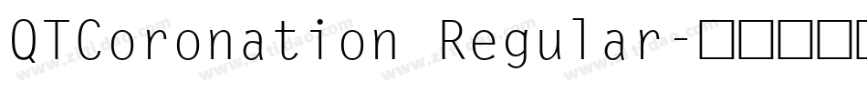 QTCoronation Regular字体转换